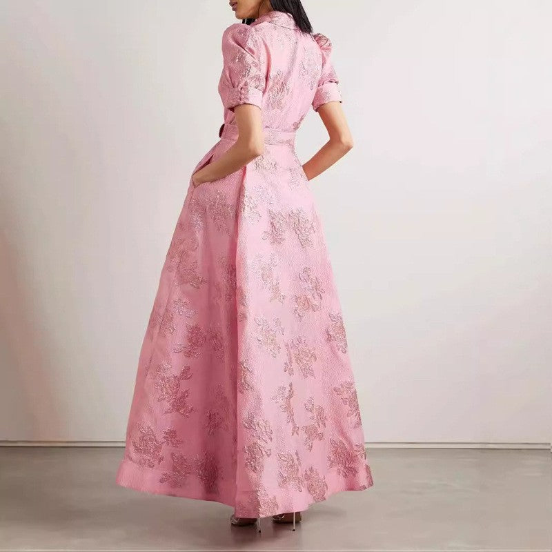 Elegant French Style Dress Vintage Charm Fashion Fitted Long Dress - V.I.P Digital Presence