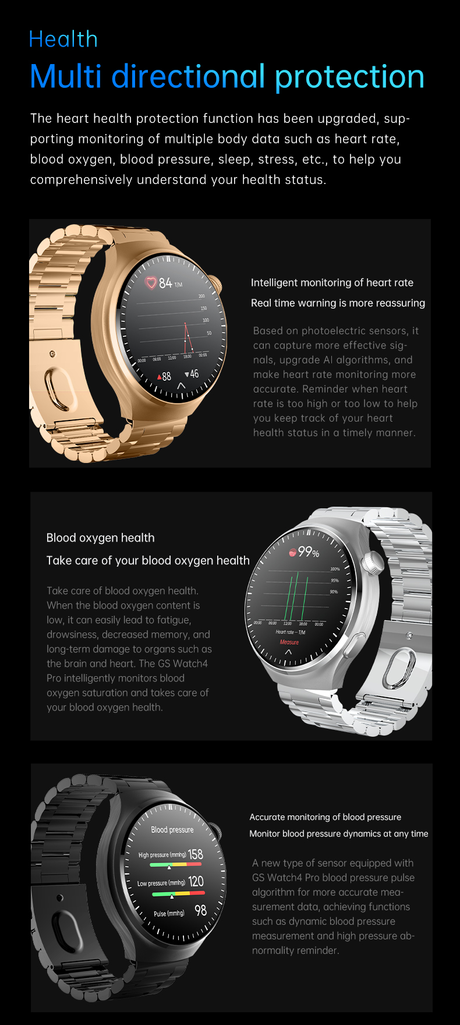 GS Watch4 Pro Smart Bracelet - V.I.P Digital Presence