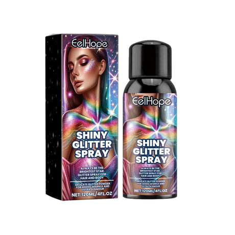 Stage Makeup Glitter Spray, Dance Party Festive Atmosphere Carnival Hair Body Highlight Glitter Spray - V.I.P Digital Presence