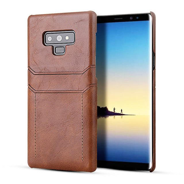 Card Holder Case for Samsung Galaxy Note 9 8 Luxury Leather Wallet Shockproof Slim Hard Back Cover for Galaxy - V.I.P Digital Presence