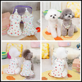 Puppy costume Teddy Schnauzer peach heart gauze skirt - V.I.P Digital Presence