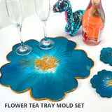 Drip Glue Mold Diy Flower Cherry Blossom Coaster Mold Petal Resin Tray Tea Tray Set Fruit Tray Silicone Mold - V.I.P Digital Presence