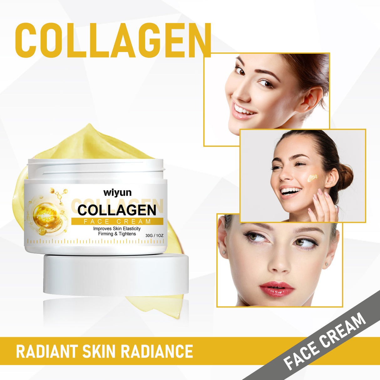 WIYUN Collagen Cream Face Firming Wrinkles, Fine Lines, Anti-Wrinkle, Anti-Aging Hydrating And Moisturizing Skin Cream - V.I.P Digital Presence