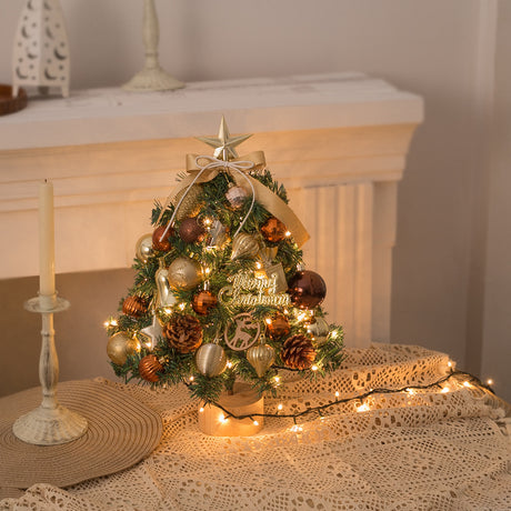 Christmas Tree Small Tree Christmas Decorations Mini Set with Tree Lights Christmas Tree Ornament - V.I.P Digital Presence
