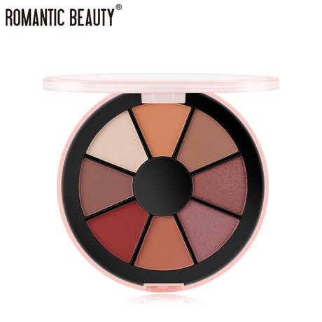 Romantic Beauty 8 Color Round Palette Eyeshadow Pearlescent Matte Eyeshadow Palette - V.I.P Digital Presence