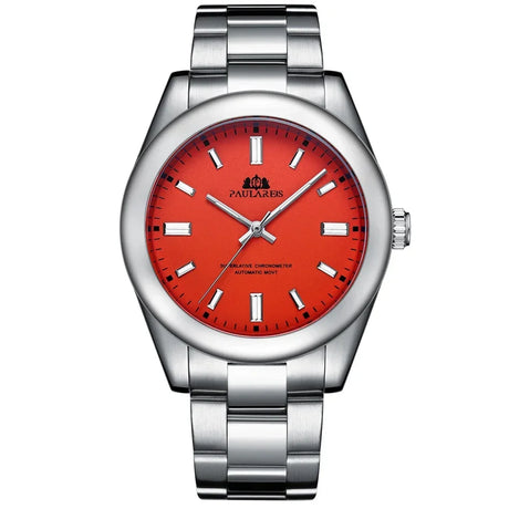 Automatic Watch for Men Mechanical Stainless Steel Luxury Red Yellow Sky Blue Green Colorful Rainbow 41mm Reloj Hombre Baratos - V.I.P Digital Presence
