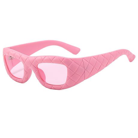 Weaving design frame, personalized fashion sunglasses, men's and women's high-end sense, European and American ins trend sun protection sunglasses - V.I.P Digital Presence