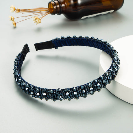 Hair Hoop Hand-Woven Beaded Headband Female Baroque Sponge Hair Bundle Korean Face Wash Hair Accessories - V.I.P Digital Presence