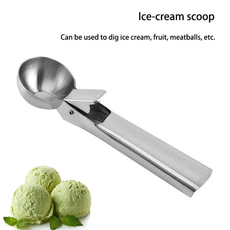 430 Stainless Steel Ice Cream Scoop Dual-Use Function Fruit Scoop Ice Cream Scoop Ball Scoop - V.I.P Digital Presence