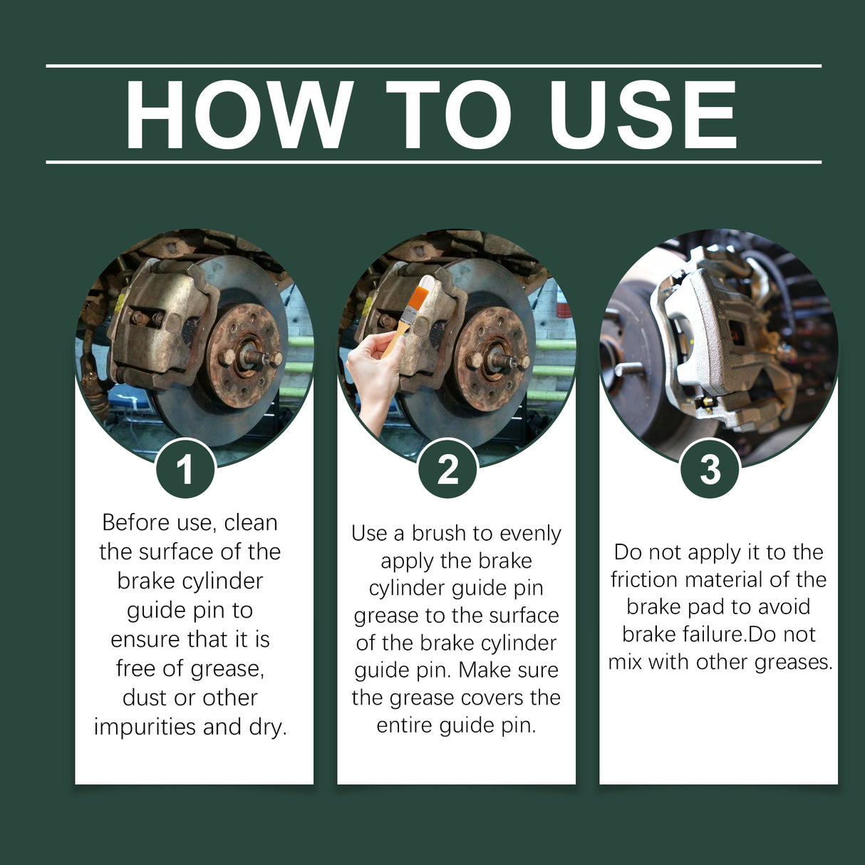 Automotive Brake Caliper Grease, Silicon-Based Lubricant Caliper Anti-Bite Maintenance Grease - V.I.P Digital Presence