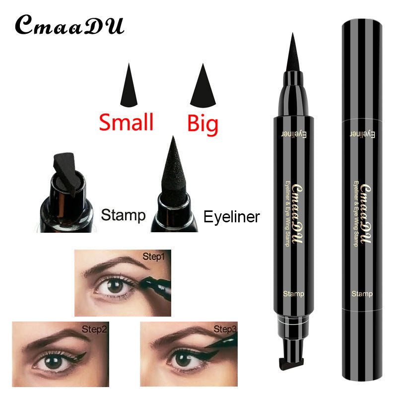 Seal Eyeliner Liquid Pen Quick-Drying Non Smudge Waterproof Eyeliner Double-Ended Eyeliner Beauty Makeup - V.I.P Digital Presence