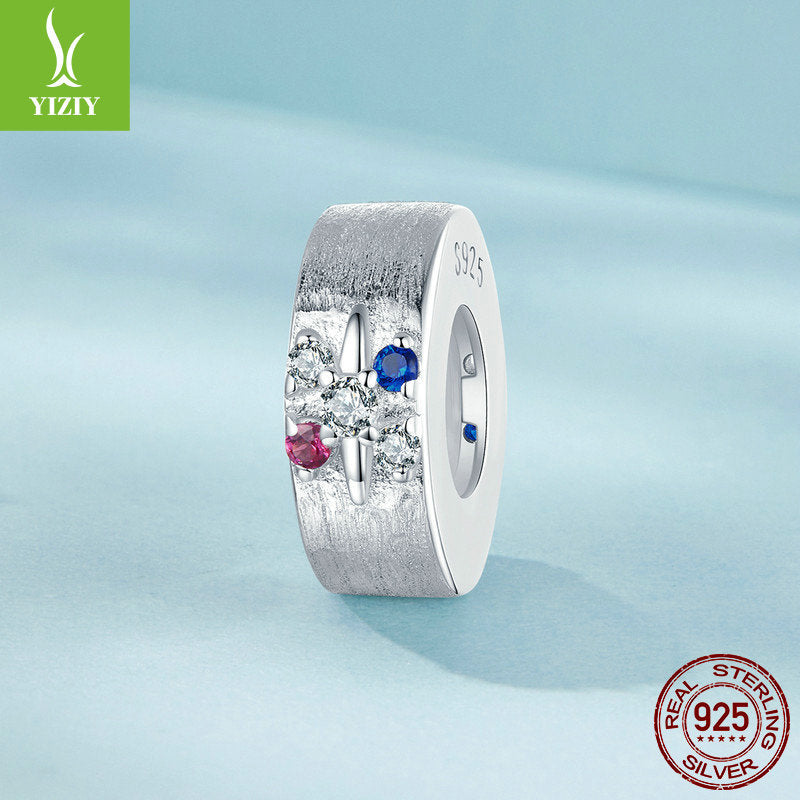 Yinziyun Original Starry Silicone Positioning DIY Bracelet with Separated Beads, niche s925 Silver Brushing Effect Bracelet Beads - V.I.P Digital Presence