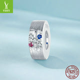 Yinziyun Original Starry Silicone Positioning DIY Bracelet with Separated Beads, niche s925 Silver Brushing Effect Bracelet Beads - V.I.P Digital Presence
