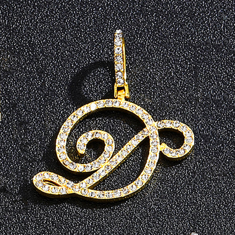 Hip hop accessories grass letter pendant melon seed buckle Cuban chain accessory - V.I.P Digital Presence