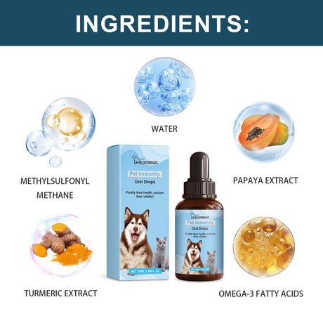 Pet Immune Oral Drops, Special Nutritional And Immune Health Drops For Cats And Dogs - V.I.P Digital Presence