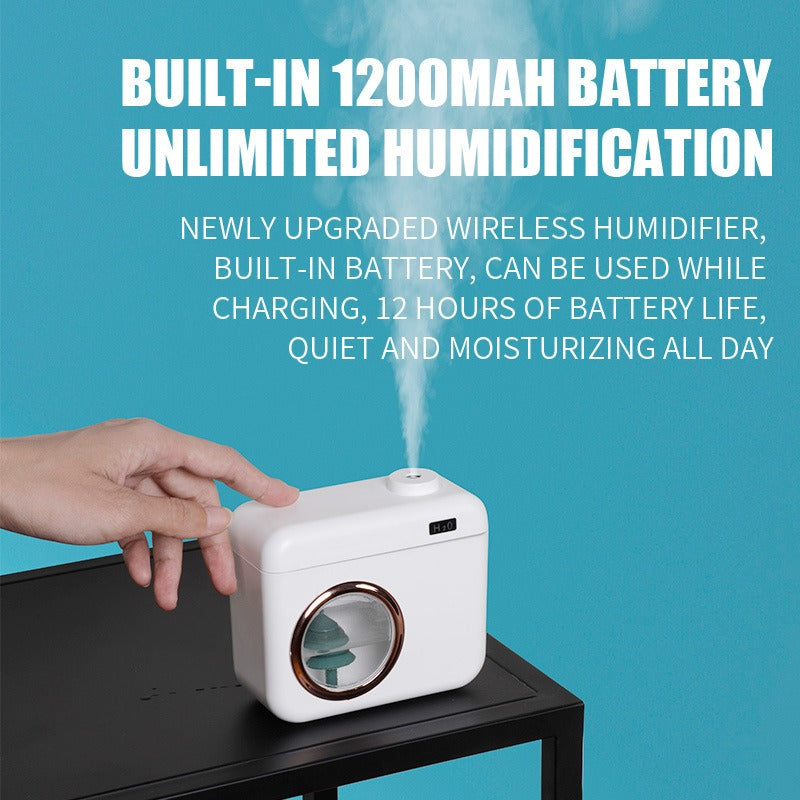 New Camera Mini Humidifier USB Charging Creative Night Light Silent Indoor Household Humidifier - V.I.P Digital Presence