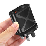 LED luminous PD20W+QC3.0 4A mobile phone charger fast charging dual port fast charging head - V.I.P Digital Presence