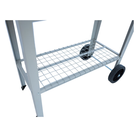 Aveyas mobile metal elevated garden bed cart, with legs, elevated flowerpot box with wheels (gray) - V.I.P Digital Presence