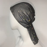 Mesh Rhinestone Elastic Hair Band Headband Outdoor Fashion Headwear Fishing Net Hat - V.I.P Digital Presence