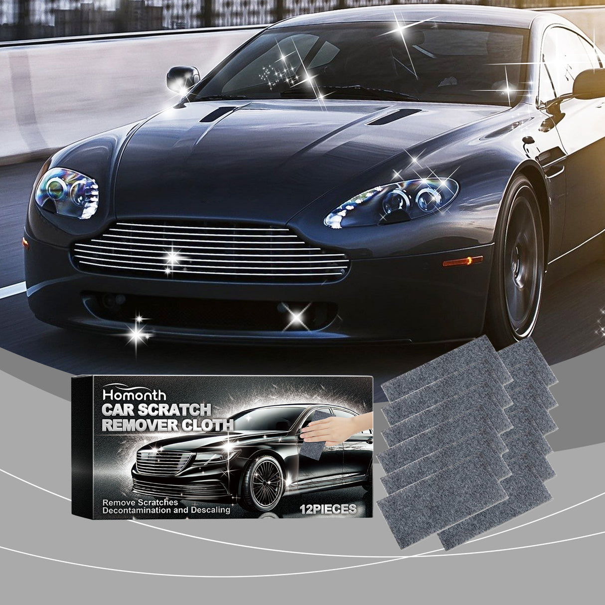 Car Scratch Remover Cloth, Car Scratches Repair Car Paint Scratches Water Stains Cleaning Decontamination Refurbishment - V.I.P Digital Presence