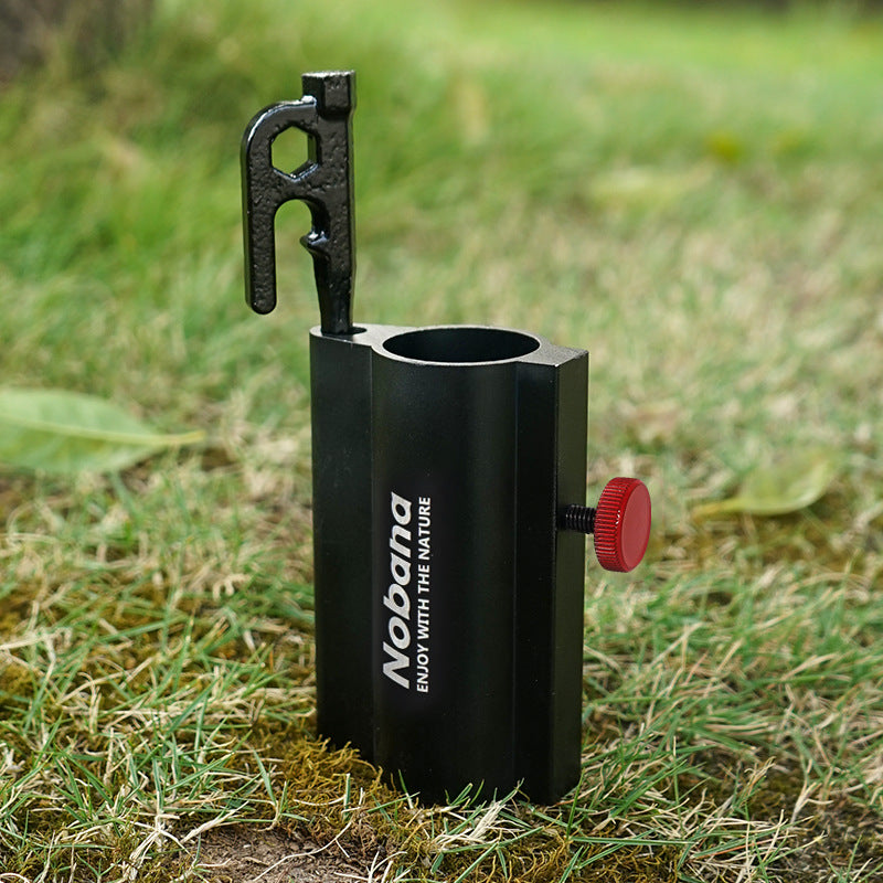 Soporte de varilla para toldo de camping al aire libre, soporte de varilla para tienda de campaña, soporte de tubo fijo, base de ajuste para sombrilla de pesca