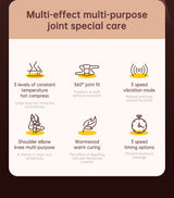 Electric heating knee massage instrument, vibration moxibustion, shoulder and elbow joint pain, hot compress knee massager for old cold legs - V.I.P Digital Presence