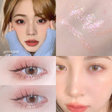 1Pcs  Diamond Glitter Eyeshadow Liner Pencil Face Makeup Highlighter Long lasting Matte Pink Silkworm Champagne Gold Eyeliner Pen - V.I.P Digital Presence