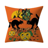 Trick or treat/pumpkin Cushion Cover 45*45cm Happy Halloween Throw Pillow Cover Happy Fall Y'all ghosts Horror Pillowcase