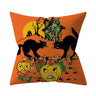 Funda de cojín de truco o trato/calabaza 45*45 cm Feliz Halloween Funda de almohada decorativa Feliz otoño Todos ustedes fantasmas Funda de almohada de terror