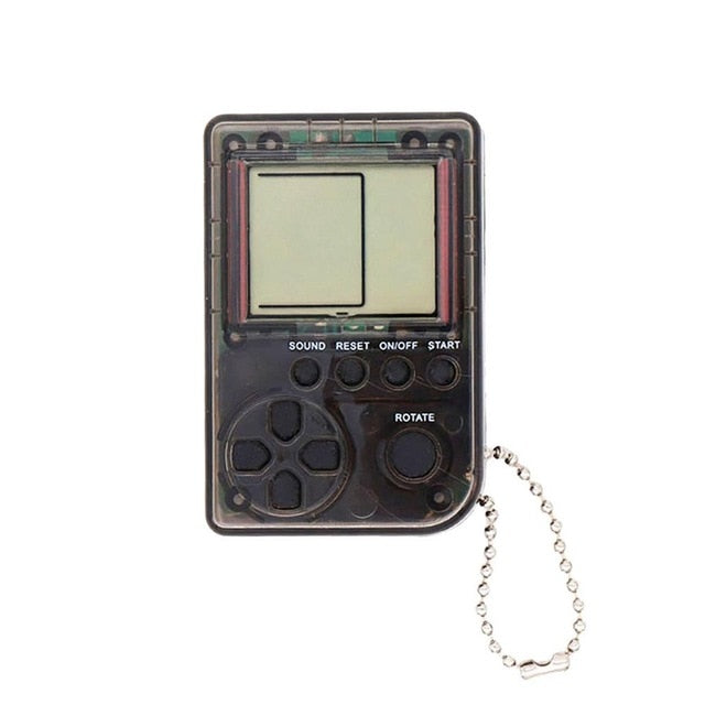 Mini consola de juegos portátil para niños, nostálgica, con llavero, Tetris, regalo para niños 