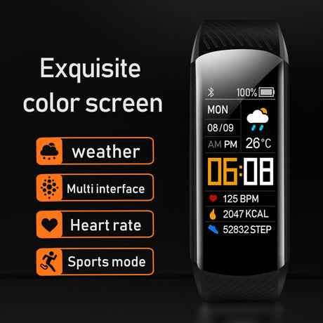 C5S Smart Bracelet Sports Pedometer Heart Rate Blood Pressure Blood Oxygen Health Monitoring Sports Bracelet - V.I.P Digital Presence
