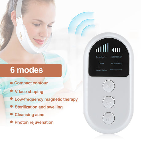 Facial Massager V-Face Beauty Instrument Wireless Remote Control EMS Color Light Vibration Face-Lifting Instrument - V.I.P Digital Presence