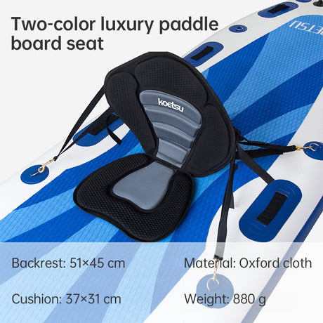 Adjustable padded seat for kayaks, paddleboards, canoes, with backrest, suitable for kayak, canoe, rafts, fishing. - V.I.P Digital Presence