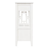 36'' Farmhouse Pine Wood Console Table Entry Sofa Table with 4 Drawers & 1 Storage Shelf (Antique White) - V.I.P Digital Presence