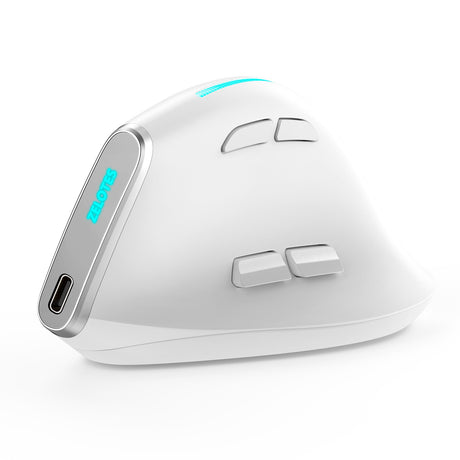 ZELOTES master F36 vertical grip ergonomics mouse proof hand the third mock examination charging Bluetooth programmable - V.I.P Digital Presence