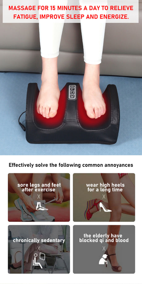 Shiatsu Foot Massager Spa Bath Massager Foot Bath Spa Foot Massager Machine for Feet Leg Calf - V.I.P Digital Presence