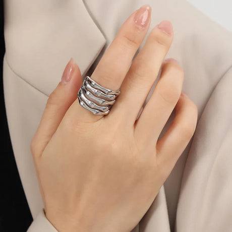 Titanium Steel Multi-Layered Ring - V.I.P Digital Presence