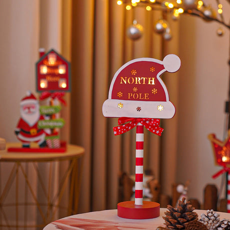 LED Christmas decorative lights, stop signs, Christmas hats, crown shaped lights, storefront ambient lights - V.I.P Digital Presence