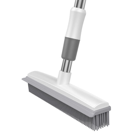 Cleaning Brush Stainless Steel Silicone Floor Brush Water Scraping Brush Long Handle Magic Carpet Brush - V.I.P Digital Presence