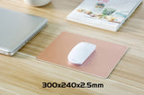 Aluminum Alloy Smooth Mouse Pad 240x180/300mm Hard Metal Slim Desk Mat Rubber Anti-slip Bottom Speed Control Mousepad For Gaming - V.I.P Digital Presence