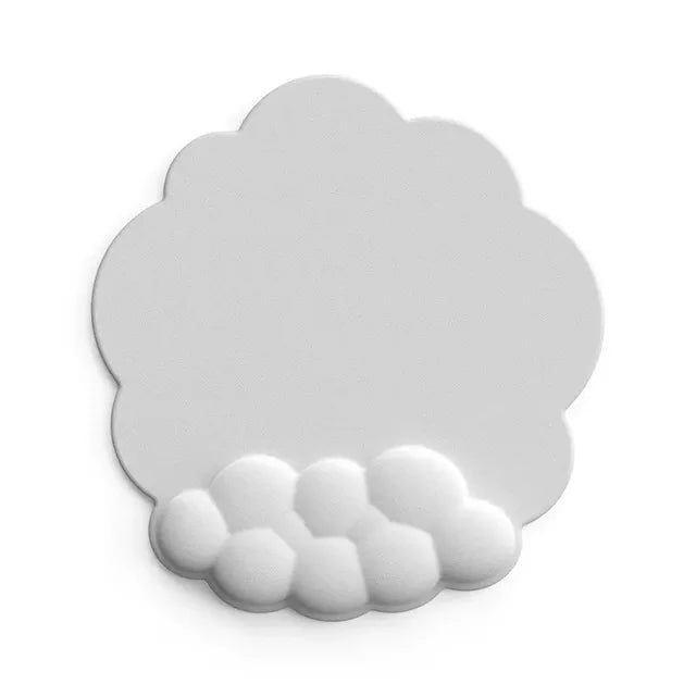 Alfombrilla de ratón con reposamuñecas para teclado, nube, antideslizante, espuma viscoelástica, para escritorio, oficina, gamer, ratón, reposamuñecas