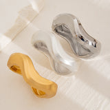 Irregular edged spring bracelet ins wind metallic folds Bracelet smooth surface - V.I.P Digital Presence