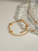 Stainless steel gold splicing personalized niche design titanium steel bracelet - V.I.P Digital Presence