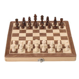 Ajedrez magnético plegable de madera maciza, juego de ajedrez de doble reina, juego de mesa para adultos, rompecabezas para niños, juguete