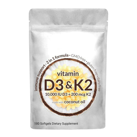 Vitamin D3K2 softgel 180 capsules - V.I.P Digital Presence