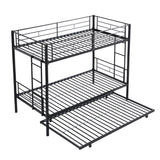 METAL Bunk Bed with trundle Black - V.I.P Digital Presence