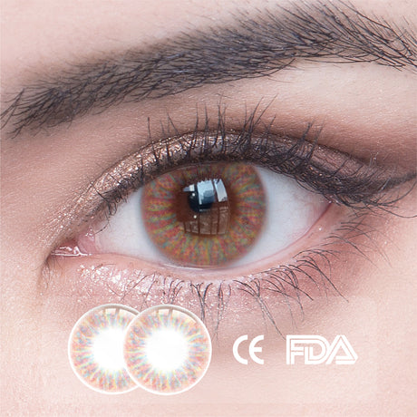 1Pcs FDA Certificate Eyes Beautiful Pupil Colorful Girl Cosplay Contact Lenses CHOCO - V.I.P Digital Presence