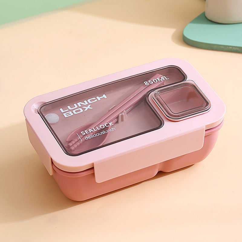 Portable hand-held lunch box with compartments microwaveable lunch box simple light meal lunch box - V.I.P Digital Presence