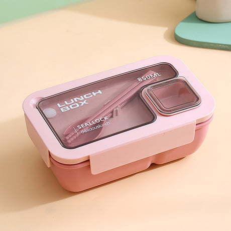 Portable hand-held lunch box with compartments microwaveable lunch box simple light meal lunch box - V.I.P Digital Presence