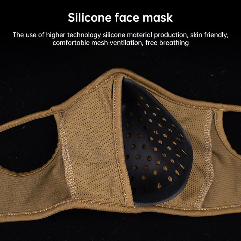 WoSporT shooting mask silicone mask tactical multifunctional cycling half face breathable face protection mask - V.I.P Digital Presence